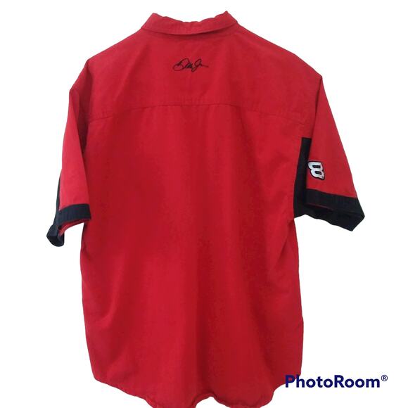 VTG Budweiser Racing Dale Earnhardt Jr. Button Down Shirt Winner's Circle Sz XL - Picture 2 of 3
